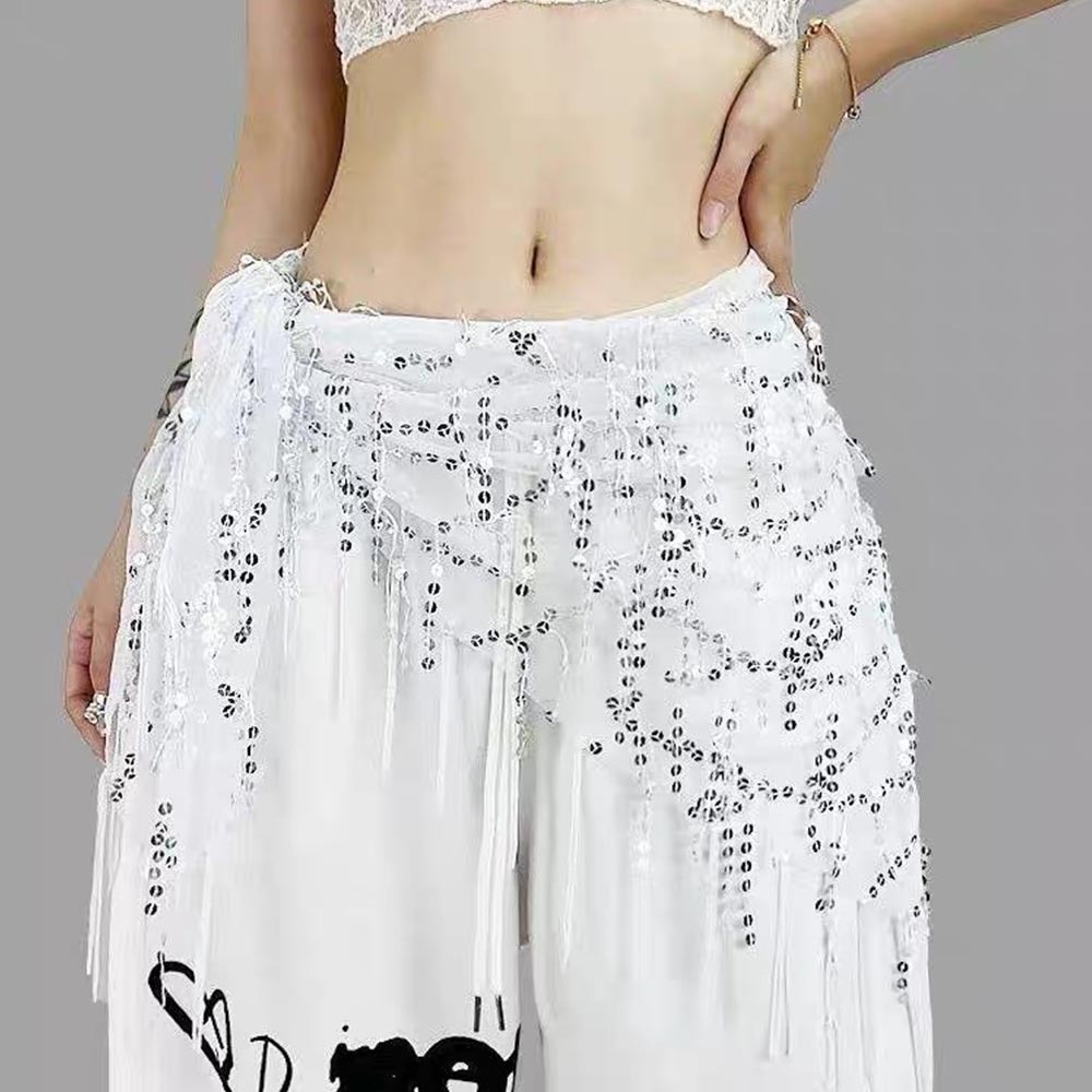 Street Fashion Thailand - Sabuk Tari Perut Berpayet dengan Rumbai,