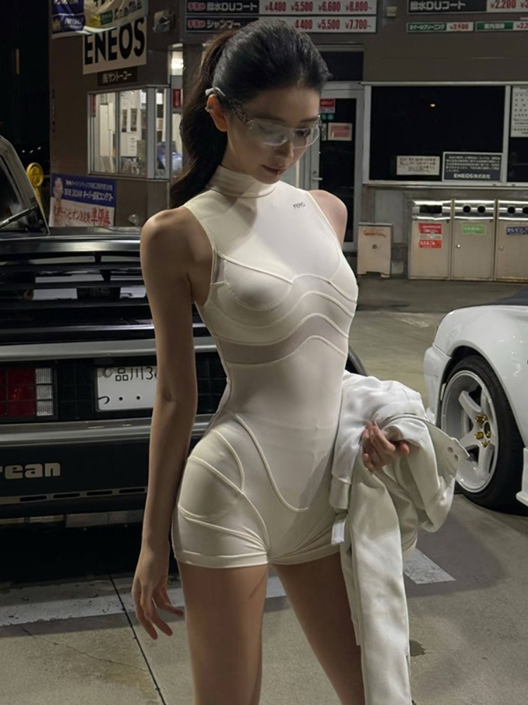 Girl Fashion Street - Jumpsuit Melar Olahraga Elegan dan Seksi