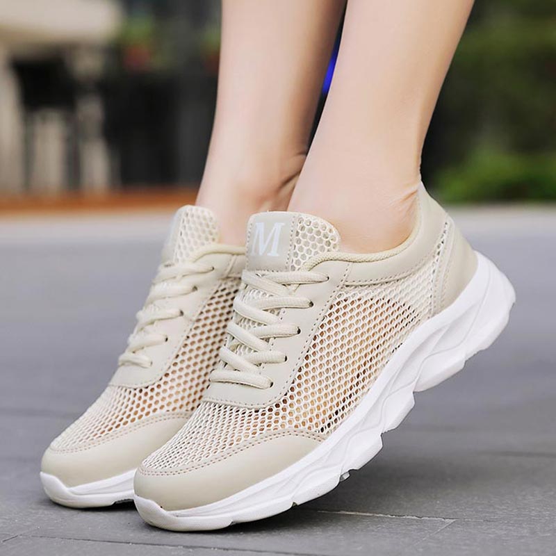 Street Fashion Outlet - Musim Panas Bernapas Sepatu Wanita Mesh