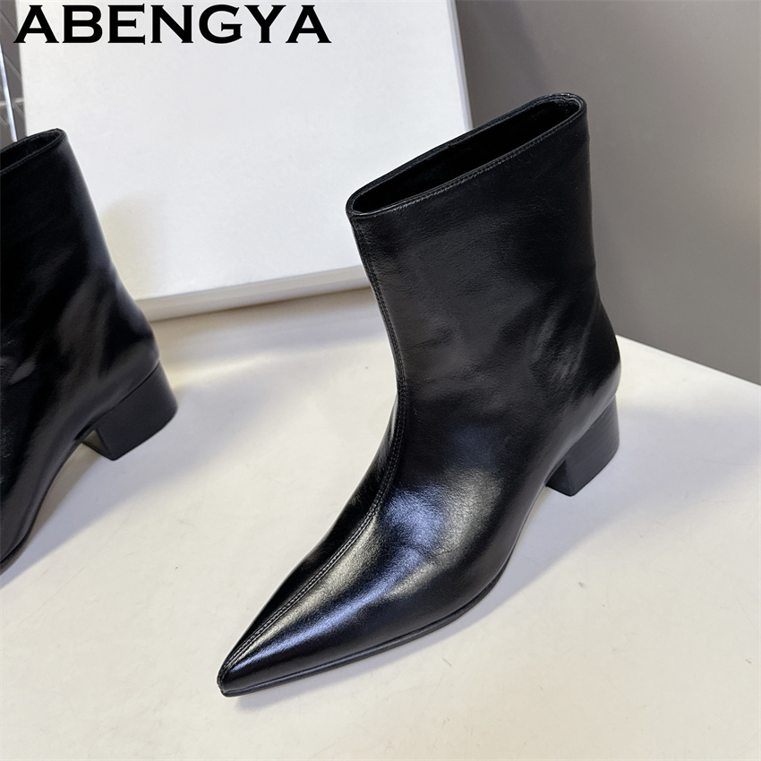 Street Fashion Week - Sepatu Bot Kulit Asli Coklat Hitam