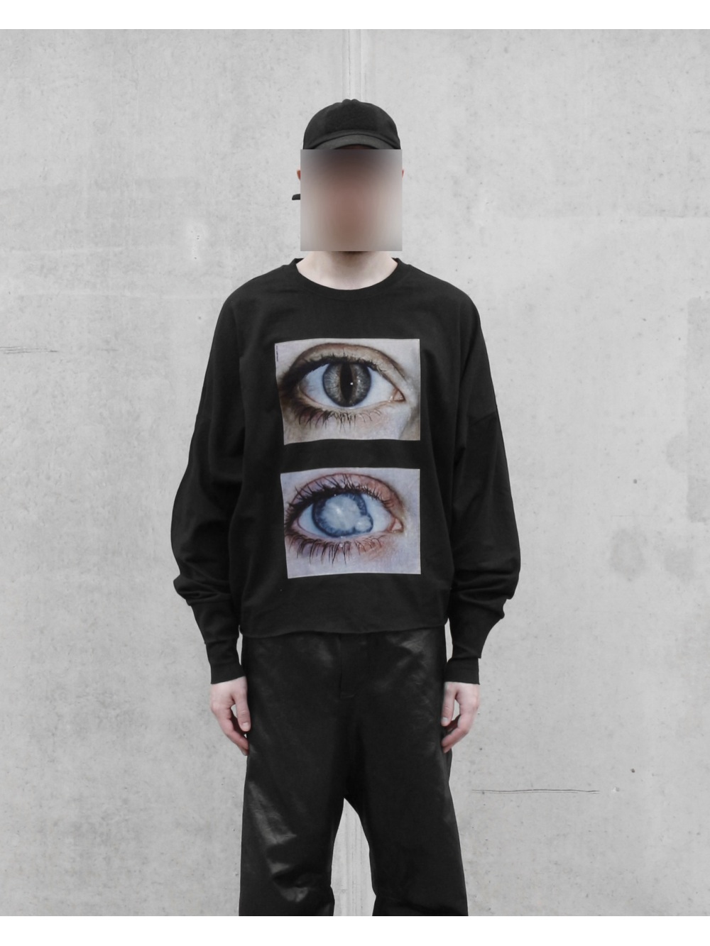 Street Fashion Y2K - Atasan Serbaguna Lengan Panjang Motif Mata