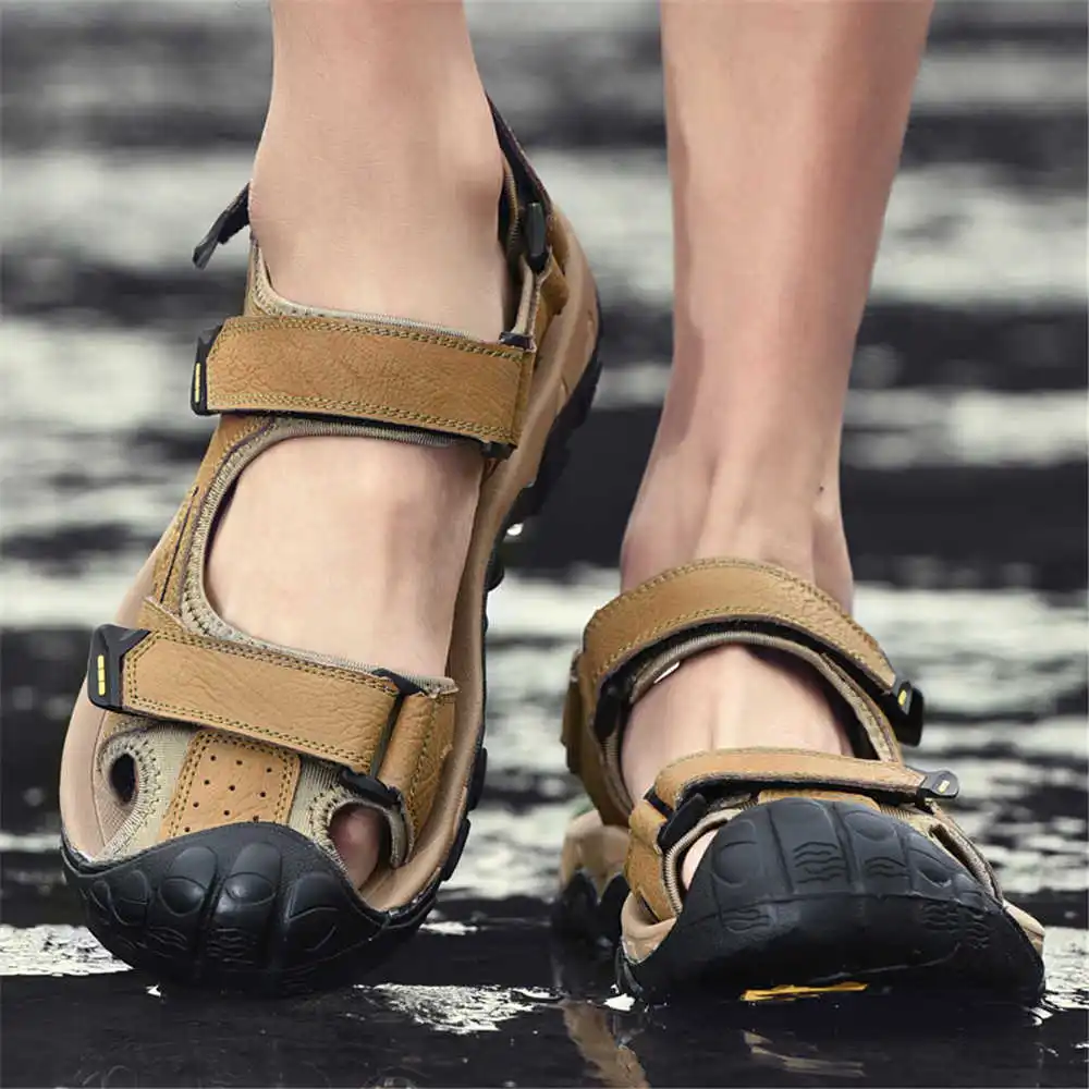 Street Fashion Outlet - Sandal pantai kulit sapi alami Nomor