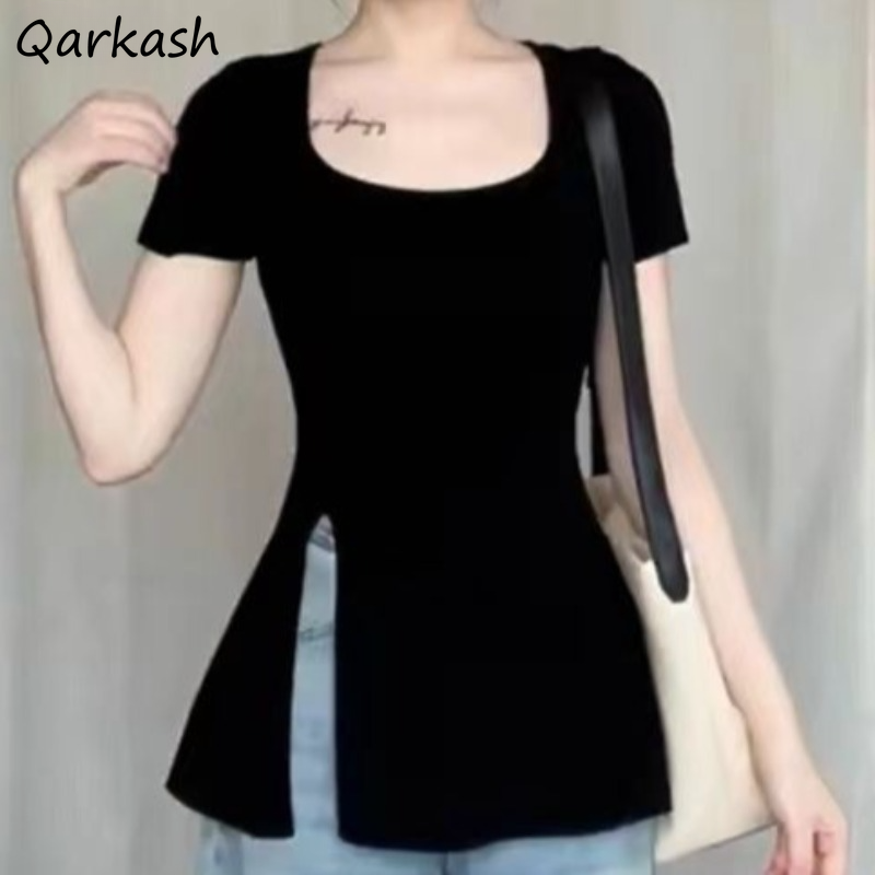 Street Fashion Korean Girl - Kaus musim panas untuk wanita, atasan