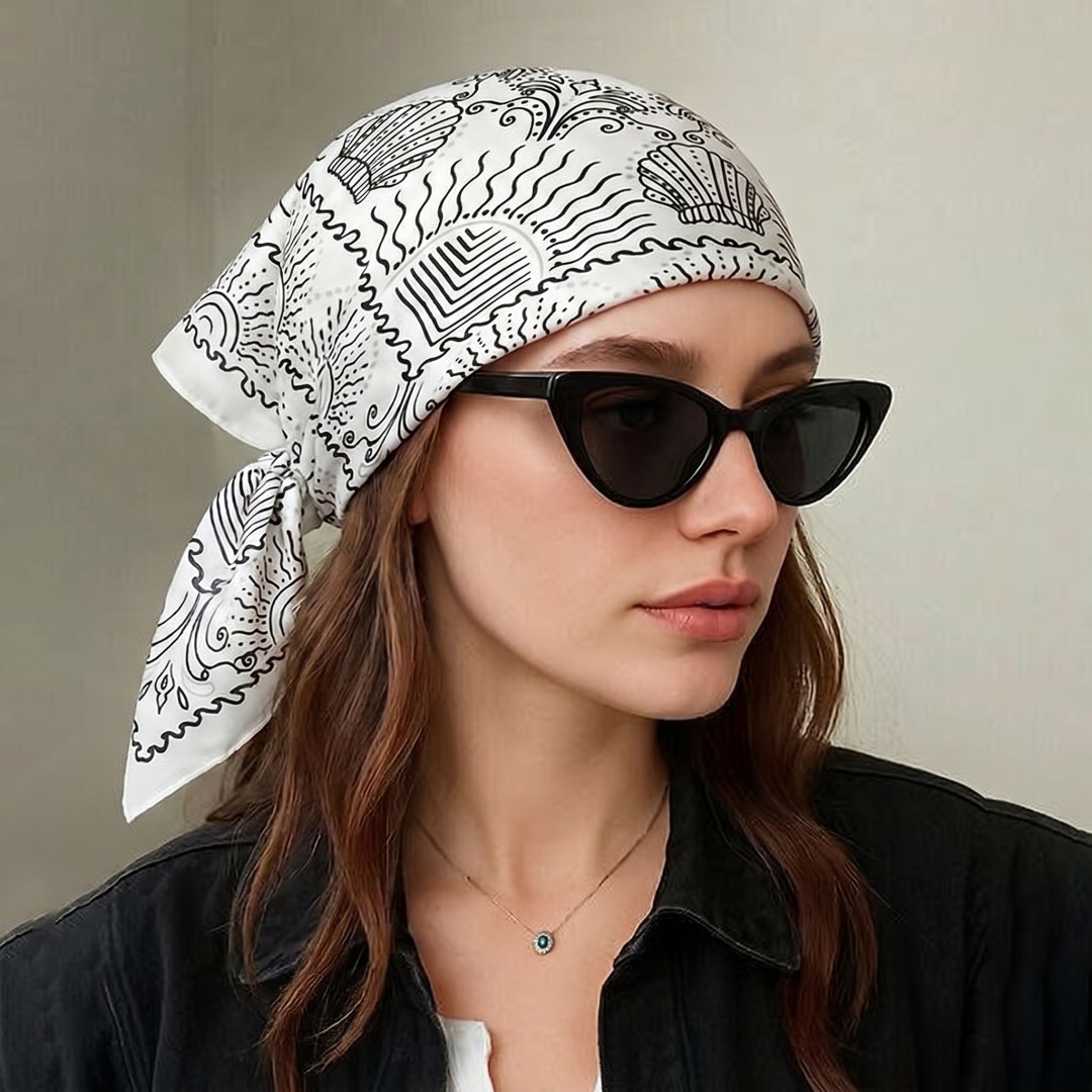 Street Fashion Hijab - Syal Wanita Jilbab Persegi Kerudung Bandana