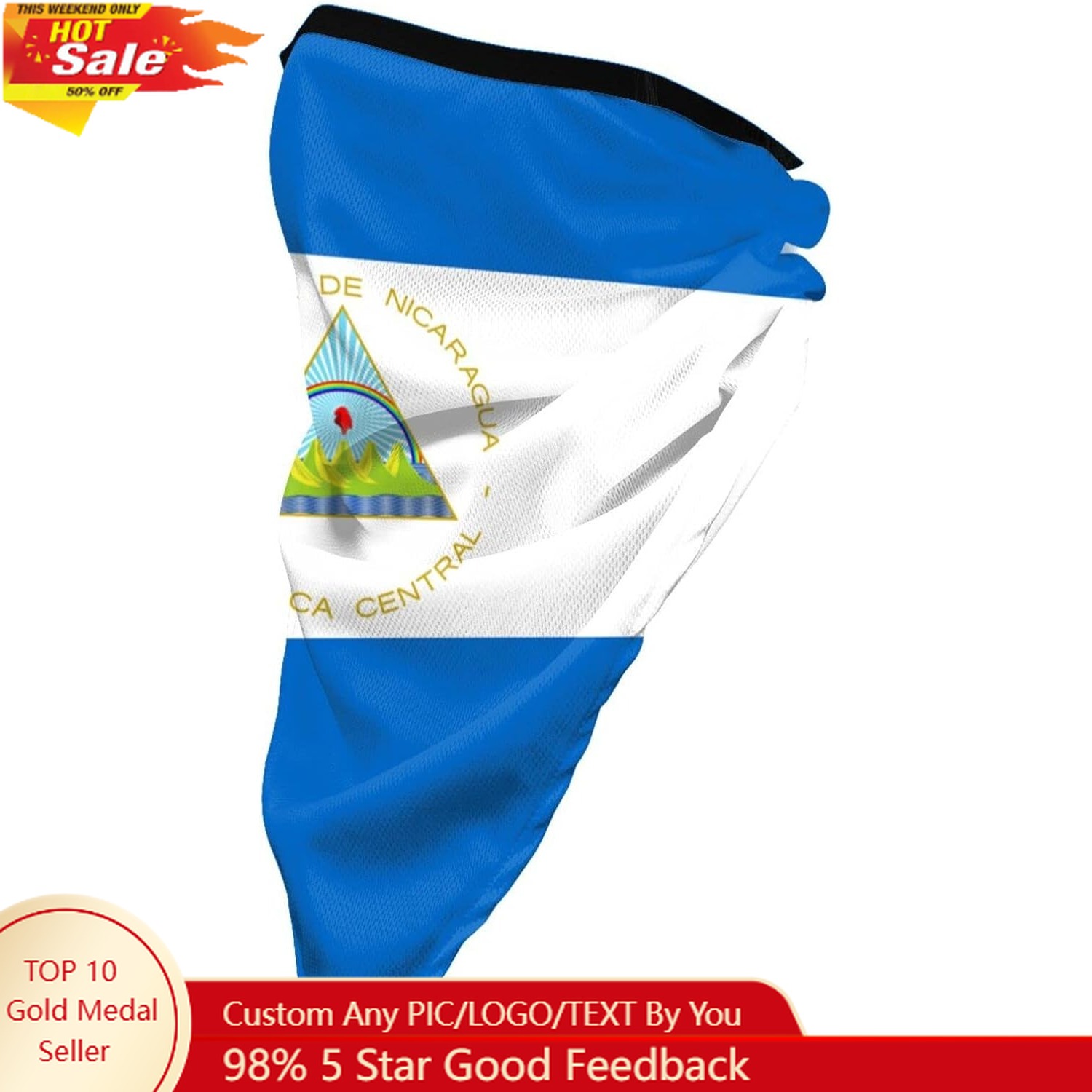 Balaclava Face Mask - Masker Wajah Olahraga Tahan Angin Bendera