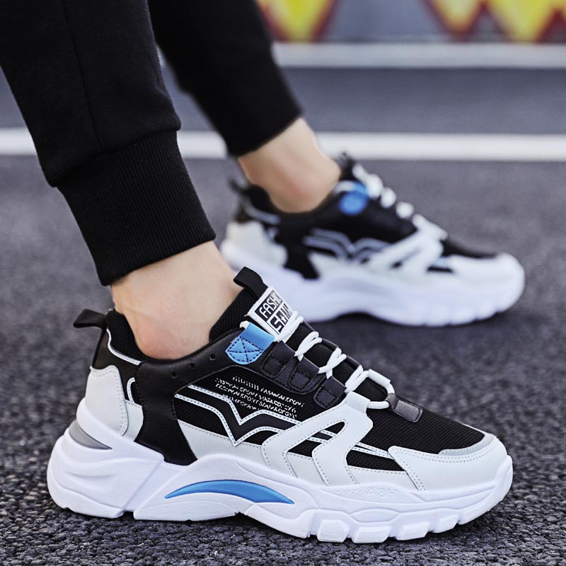 Street Fashion Outlet - Ukuran Besar Chunky Tinggi Pria Sneakers