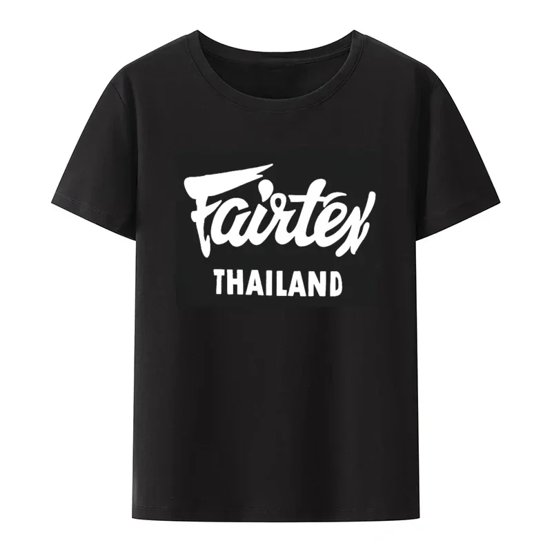 Street Fashion Thailand - Kaos Fairtex Thailand Hitam Kasual Muay