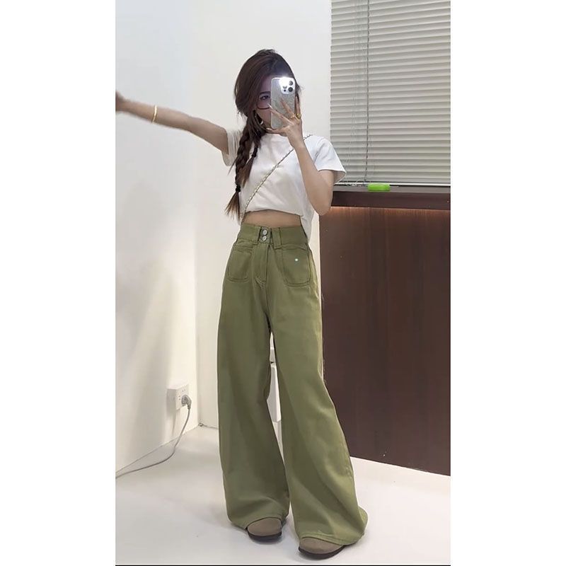 Japanese Street Fashion Female - Celana Jeans Wanita Pakaian Vintage Jepang
