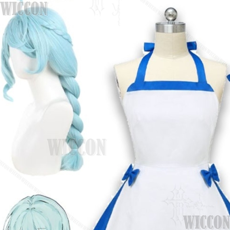 Japanese Street Fashion Female - Gaun Karakter Biru Zeno Pakaian Cosplay