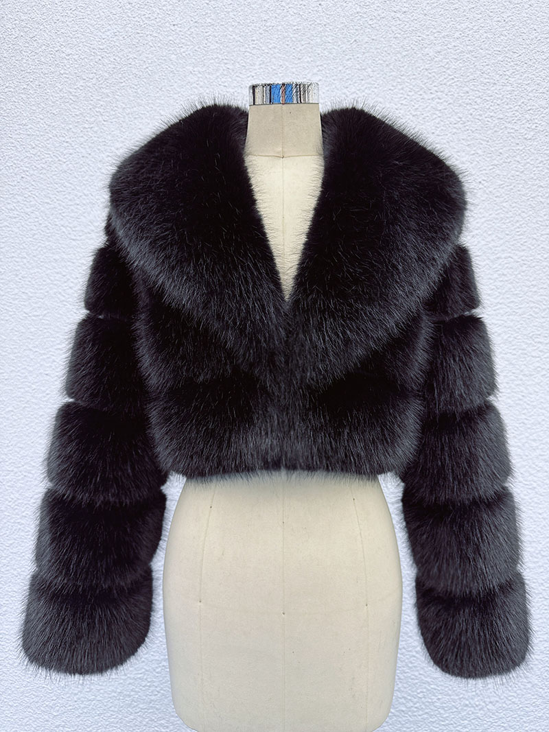 Street Fashion Week - Nomor Barang 0115X Mantel Bulu Palsu