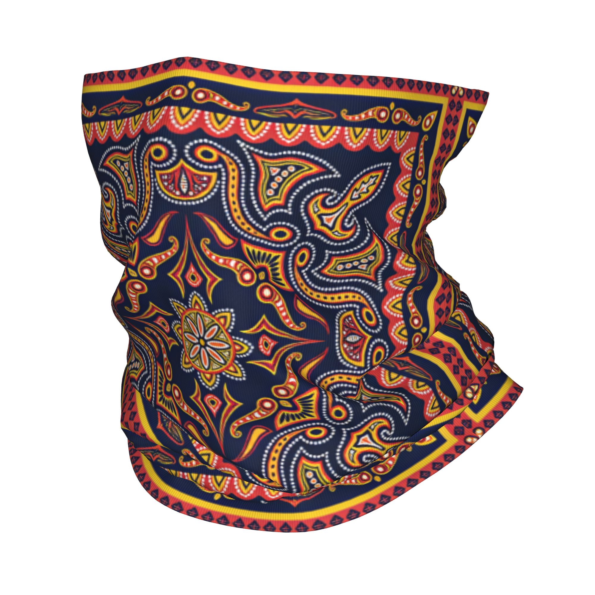 Balaclava Face Mask - Penutup Leher Motif Etnik Tribal Paisley