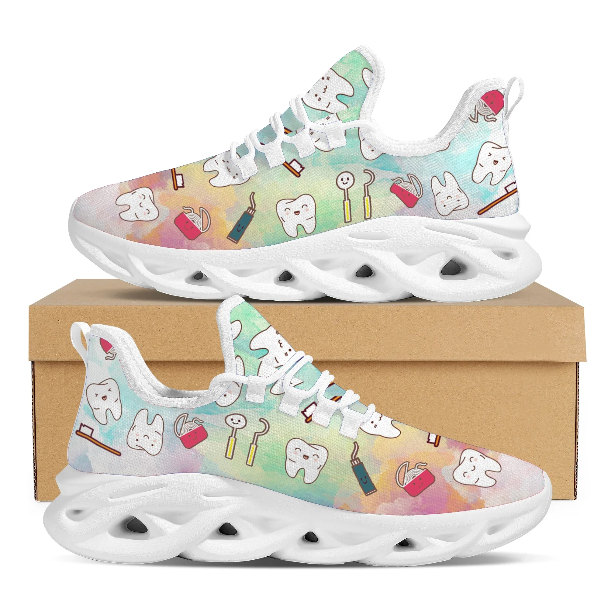 Street Fashion Walk - Sepatu Flat Wanita Motif Manga Peralatan