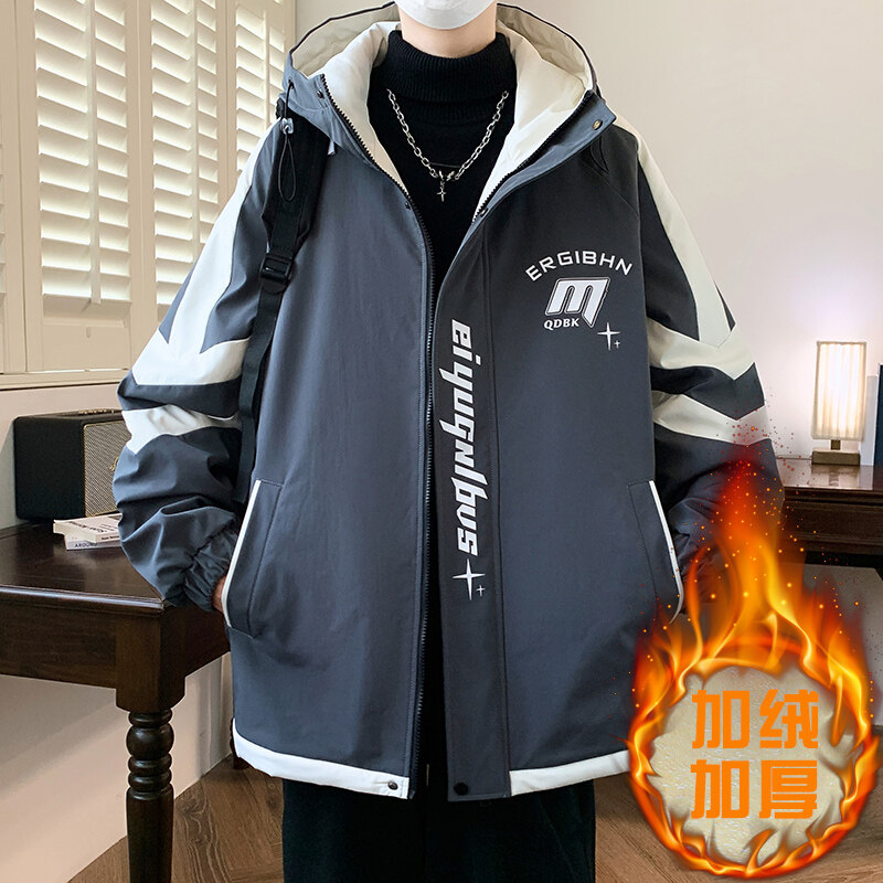 Jaket Hoodie Pria Fleece Tebal - Street Fashion Youth ulasan dan harga