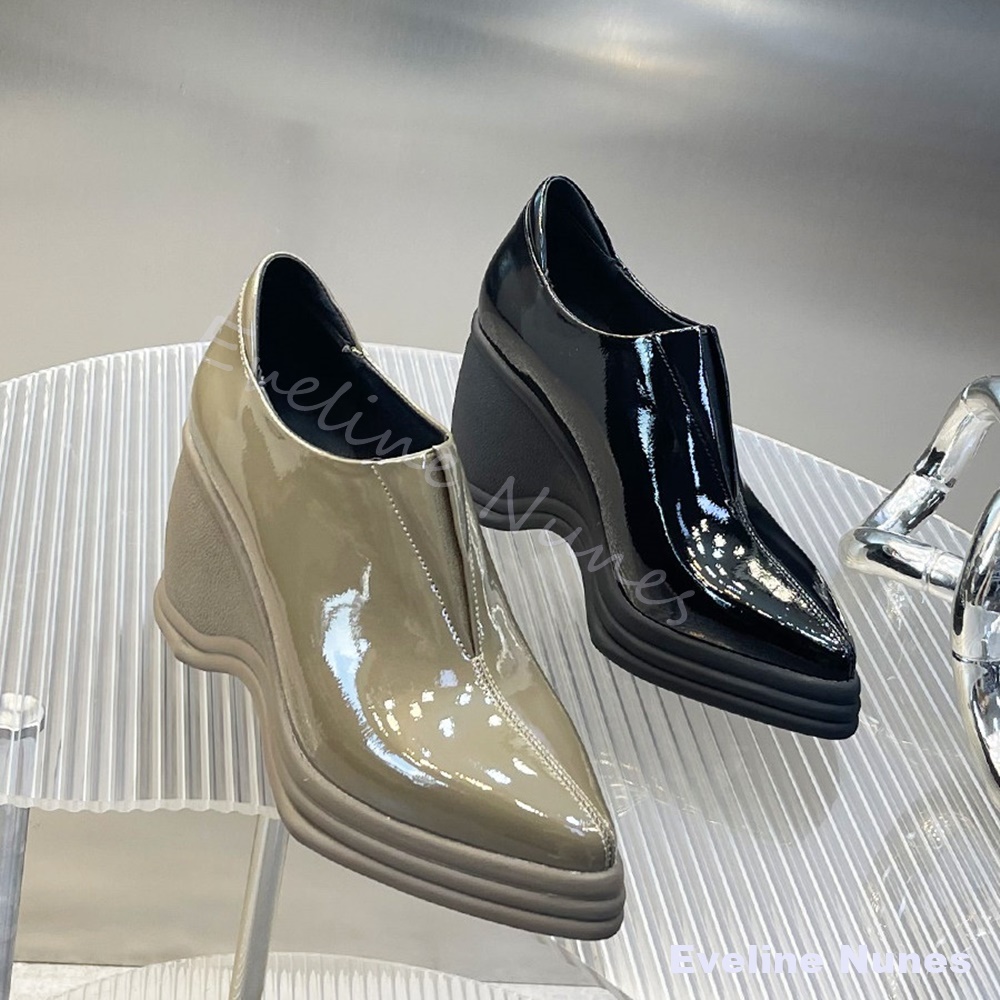 Sepatu Wedge Hak Tinggi Wanita - Street Fashion Y2K ulasan dan harga