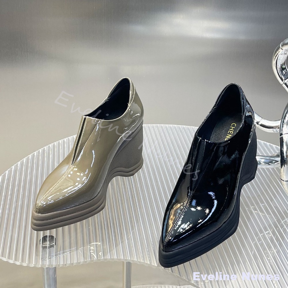 Sepatu Wedge Hak Tinggi Wanita - Street Fashion Y2K ulasan dan harga