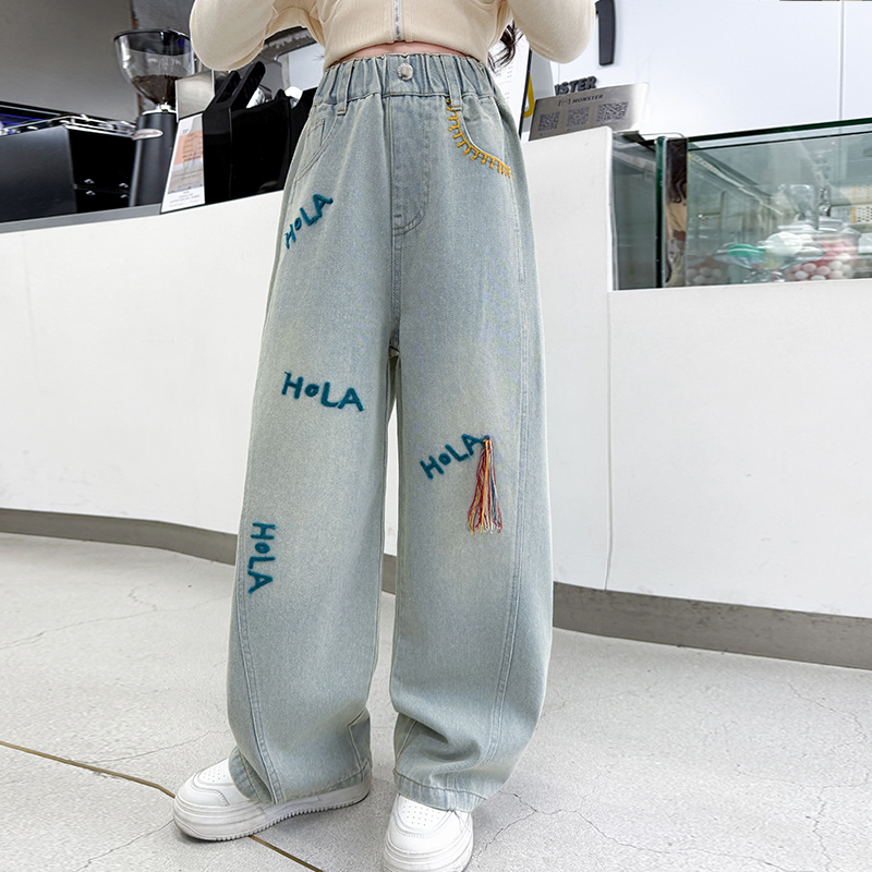 Jeans Huruf Anak-anak Korea Mu - Street Fashion Korean Girl ulasan dan harga