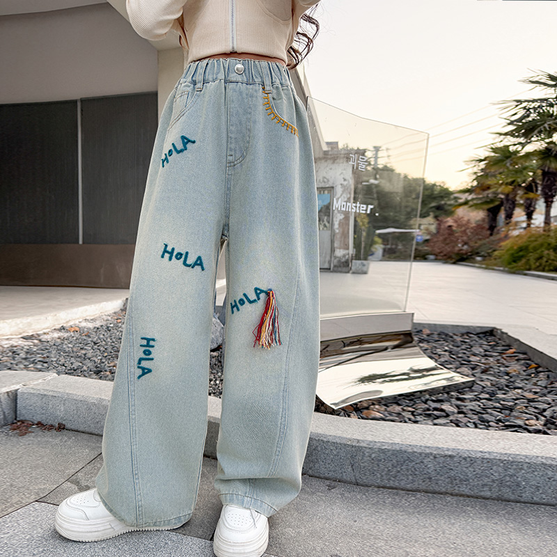 Jeans Huruf Anak-anak Korea Mu - Street Fashion Korean Girl ulasan dan harga