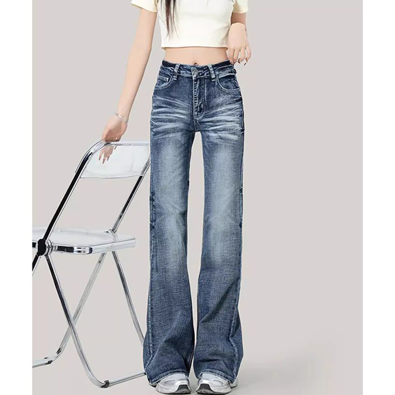 Celana Jeans Wanita Retro Desa - Street Fashion Korean Girl ulasan dan harga