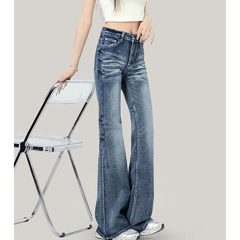 Celana Jeans Wanita Retro Desa - Street Fashion Korean Girl ulasan dan harga