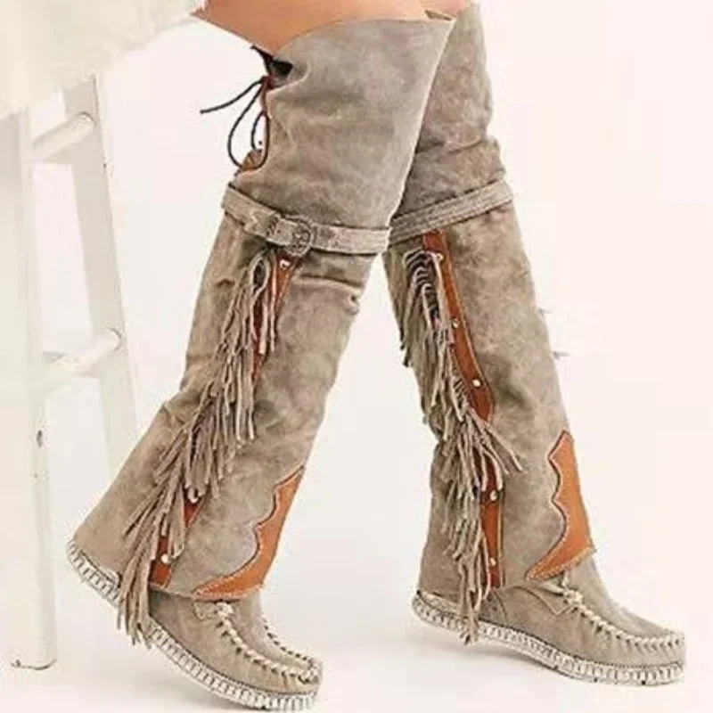 Sepatu Bot Wanita Panjang Selu - Girl Fashion Street ulasan dan harga