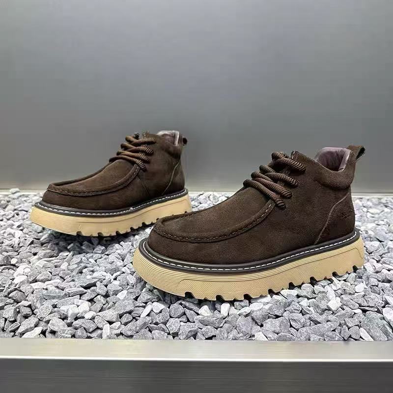 Sepatu Bot Platform Pria Musim - Street Fashion Walk ulasan dan harga