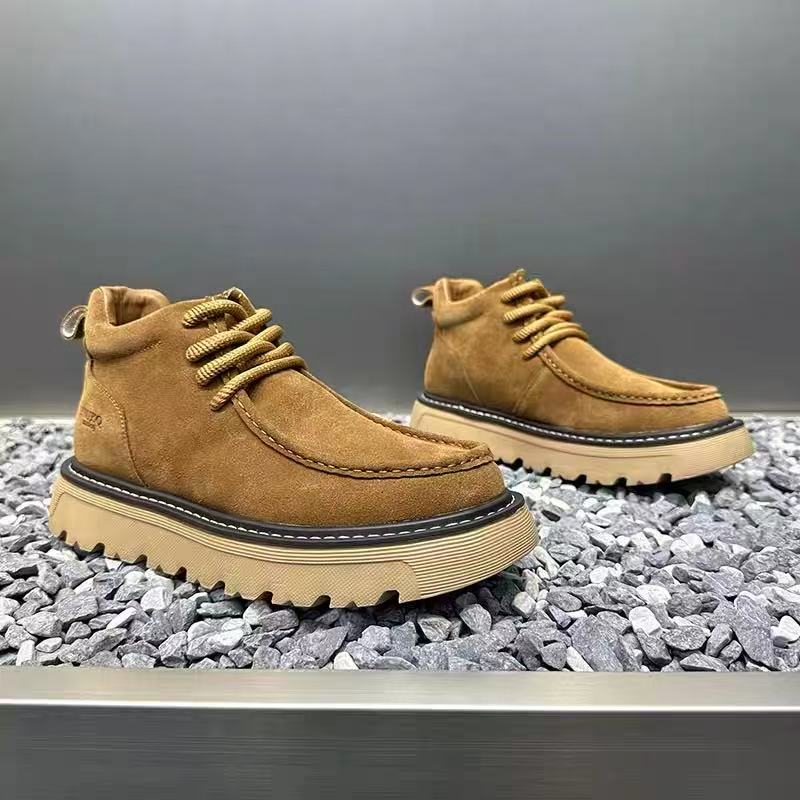 Sepatu Bot Platform Pria Musim - Street Fashion Walk ulasan dan harga