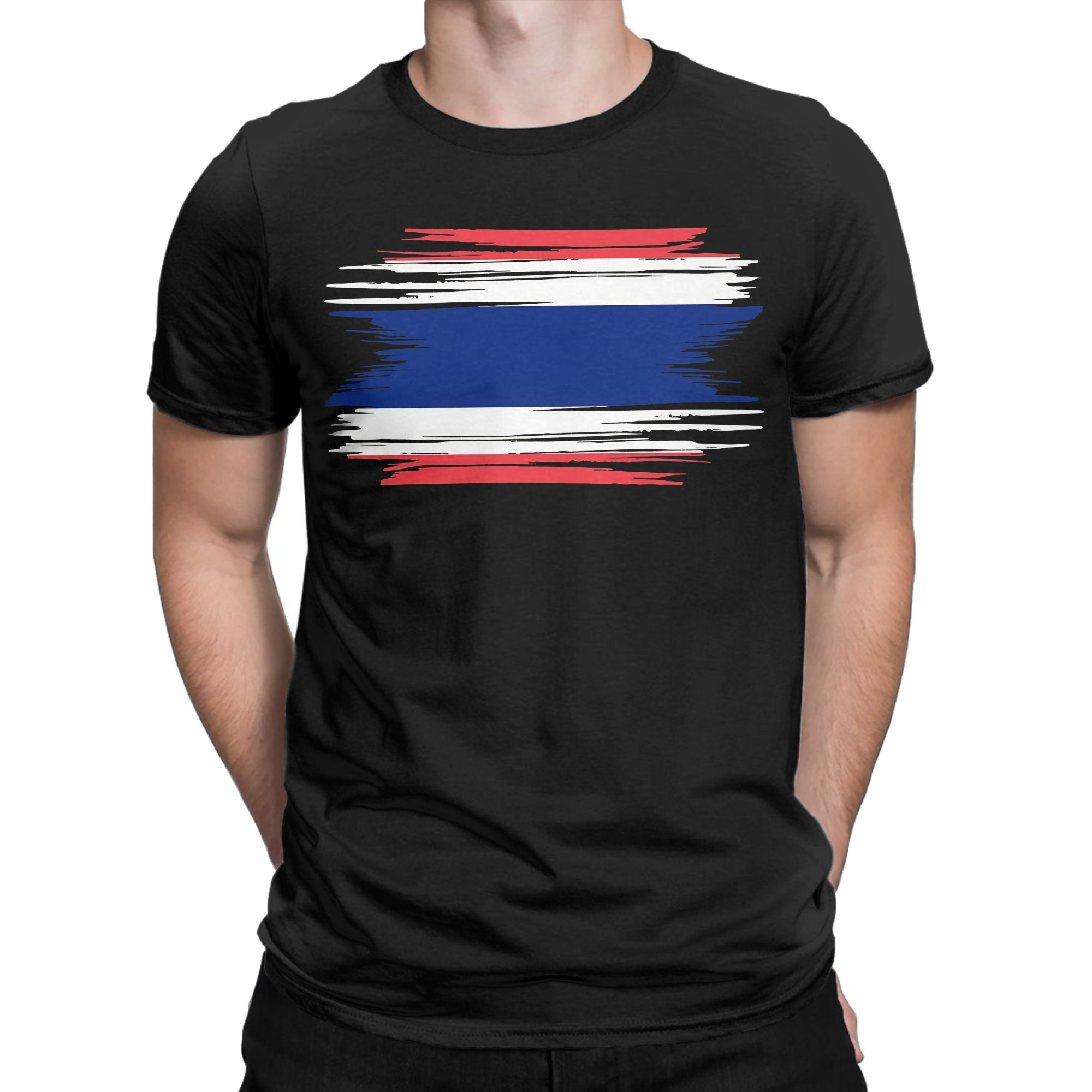 Kaos Bendera Thailand Distress - Street Fashion Thailand ulasan dan harga