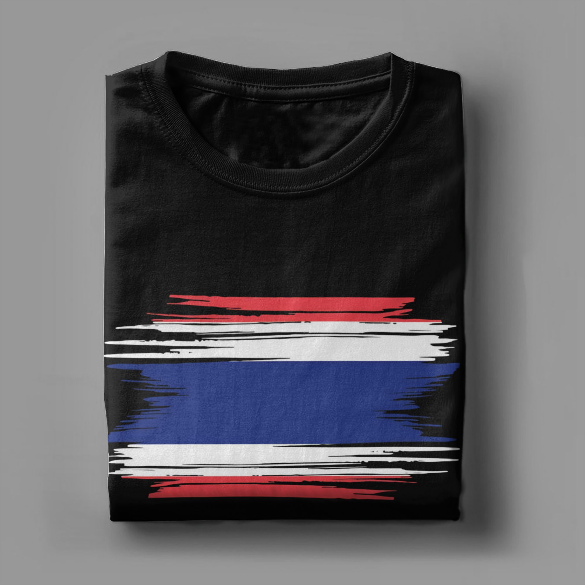 Kaos Bendera Thailand Distress - Street Fashion Thailand ulasan dan harga