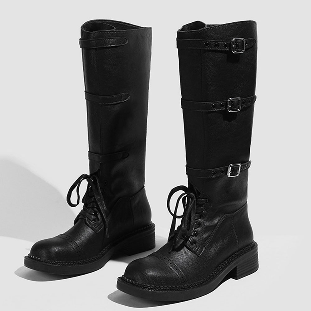 Sepatu Bot Setinggi Lutut Wani - Street Fashion Designer ulasan dan harga