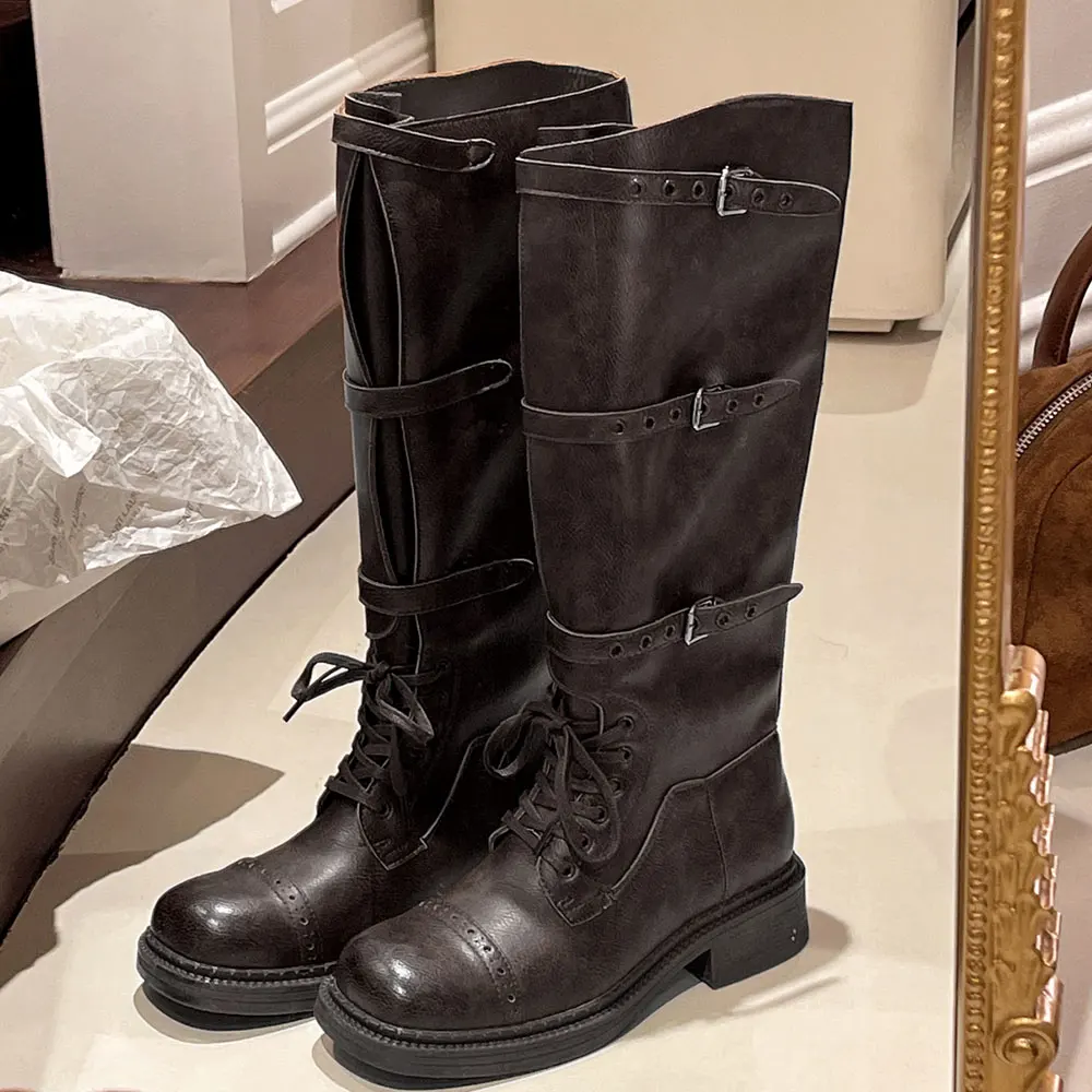 Sepatu Bot Setinggi Lutut Wani - Street Fashion Designer ulasan dan harga