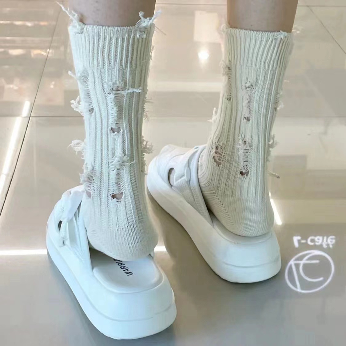 Kaus Kaki Katun Musim Semi Mus - Street Fashion Korean Girl ulasan dan harga