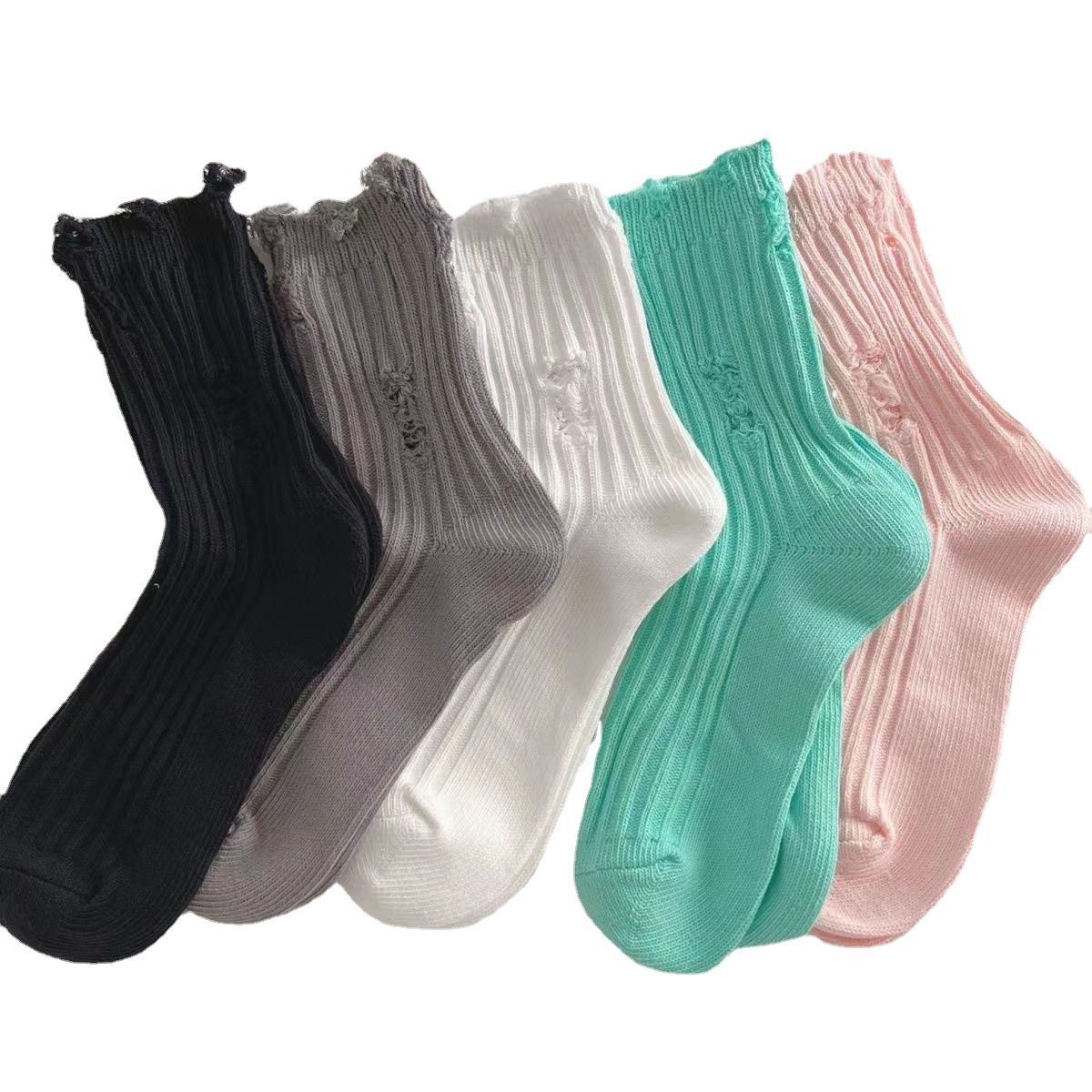 Kaus Kaki Katun Musim Semi Mus - Street Fashion Korean Girl ulasan dan harga