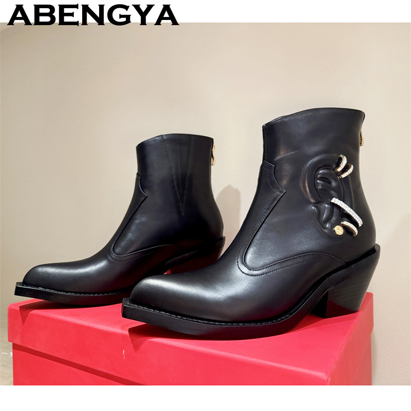 Sepatu Bot Pergelangan Kaki Ha - Street Fashion Week ulasan dan harga
