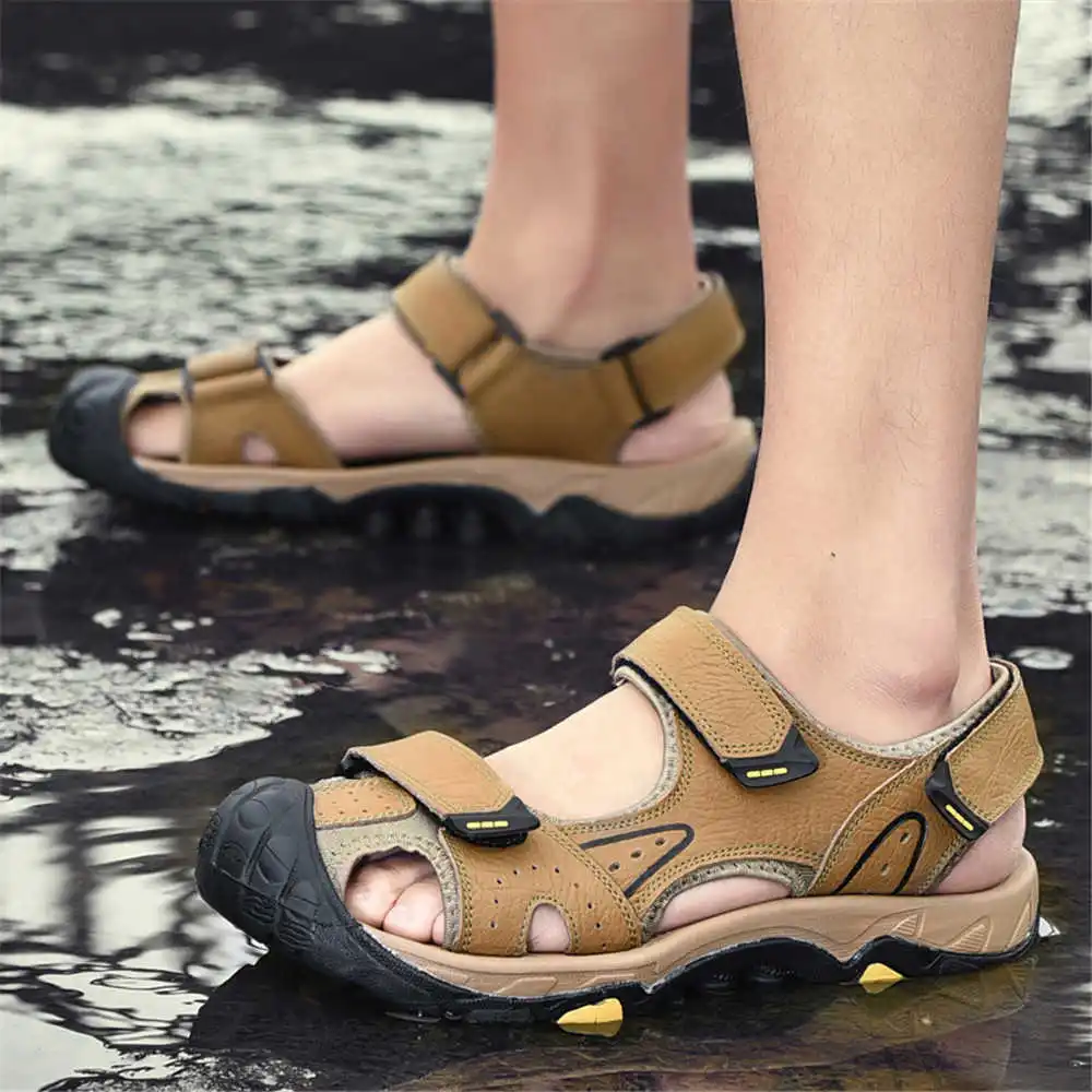 Sandal pantai kulit sapi alami - Street Fashion Outlet ulasan dan harga