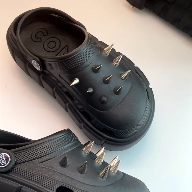 Sepatu Lubang Keling Gaya Y2K  - Street Fashion Y2K ulasan dan harga