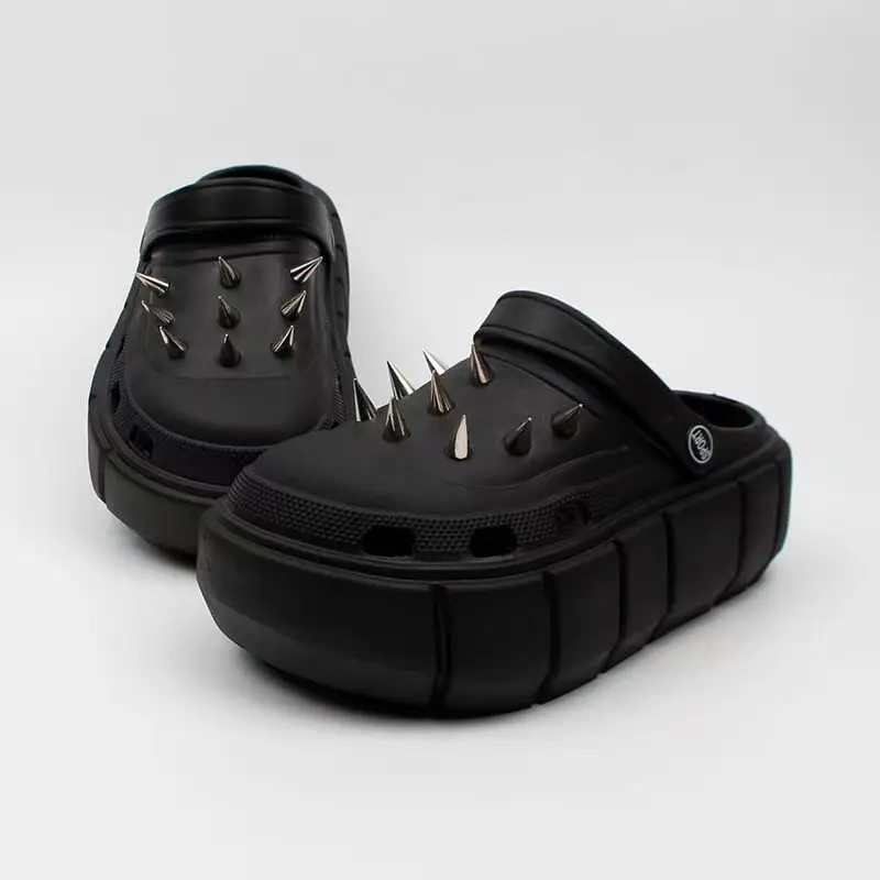 Sepatu Lubang Keling Gaya Y2K  - Street Fashion Y2K ulasan dan harga