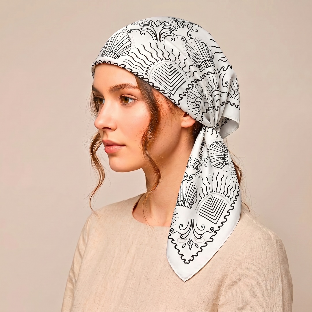Syal Wanita Jilbab Persegi Ker - Street Fashion Hijab ulasan dan harga