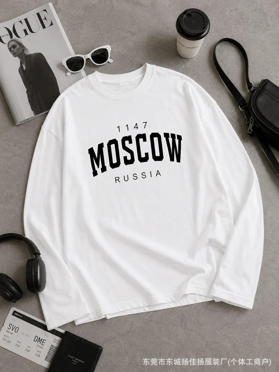 Kaos Oblong Wanita Model Rusia - Street Fashion Moscow ulasan dan harga