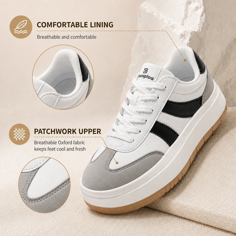 Baasploa Sepatu Platform Wanit - Street Fashion Walk ulasan dan harga