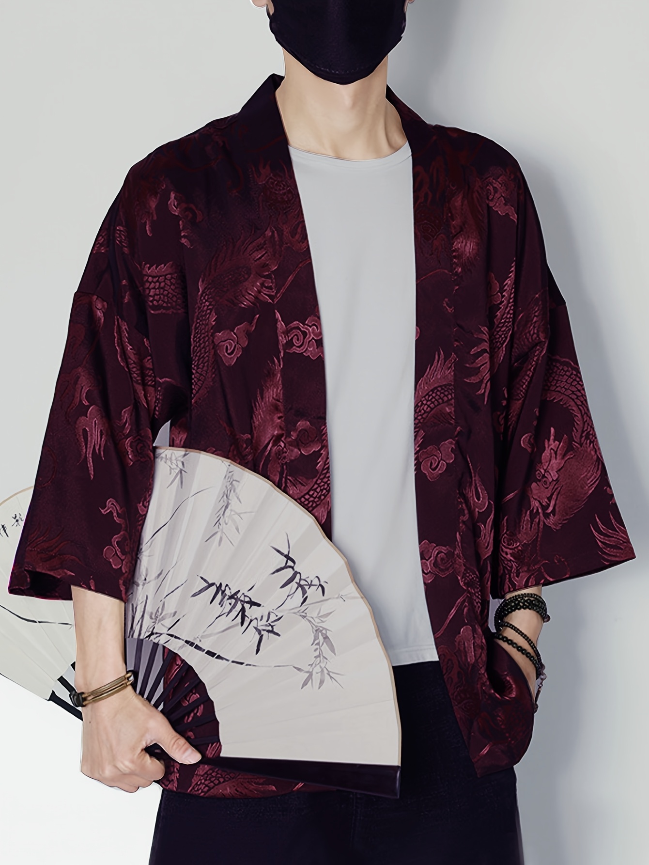 Kimono Pria Musim Panas 2026 D - Street Fashion Designer ulasan dan harga