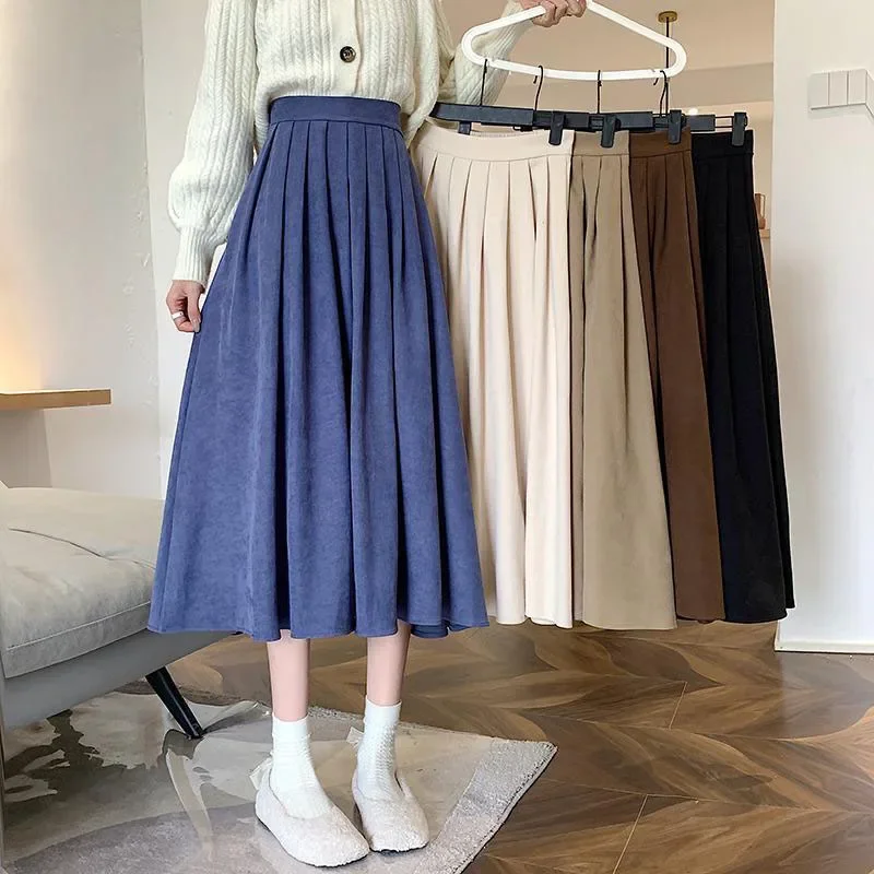 Rok berlipat Vintage wanita, b - Street Fashion Korean Girl ulasan dan harga
