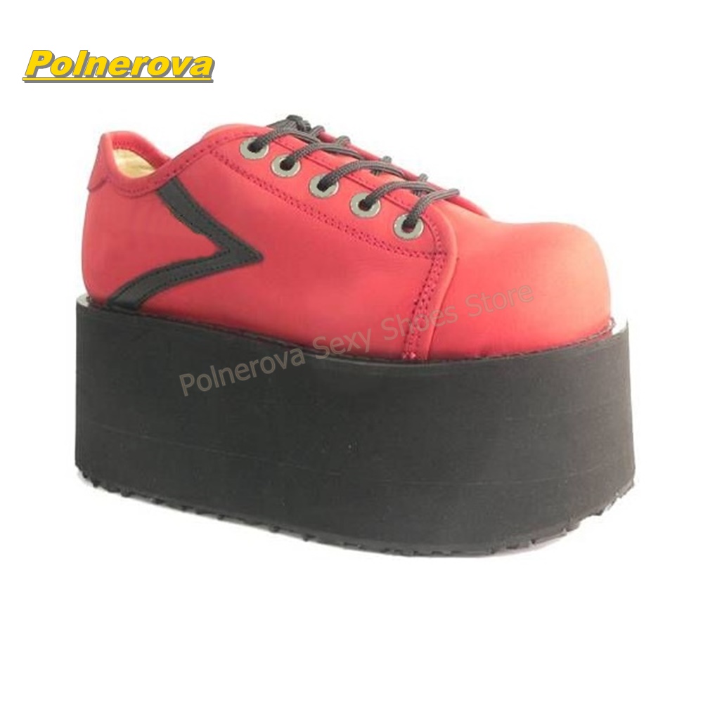 Sepatu Platform Tali Pelangi M - Street Fashion Y2K ulasan dan harga