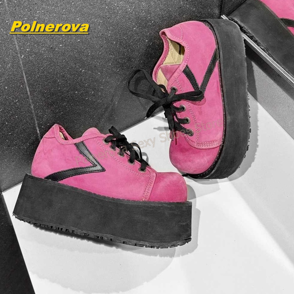 Sepatu Platform Tali Pelangi M - Street Fashion Y2K ulasan dan harga