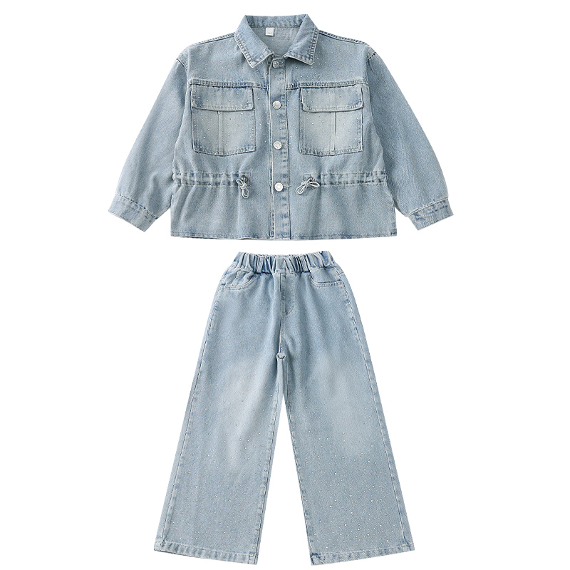 Set Pakaian Denim Ala Jalanan  - Street Fashion Korean Girl ulasan dan harga