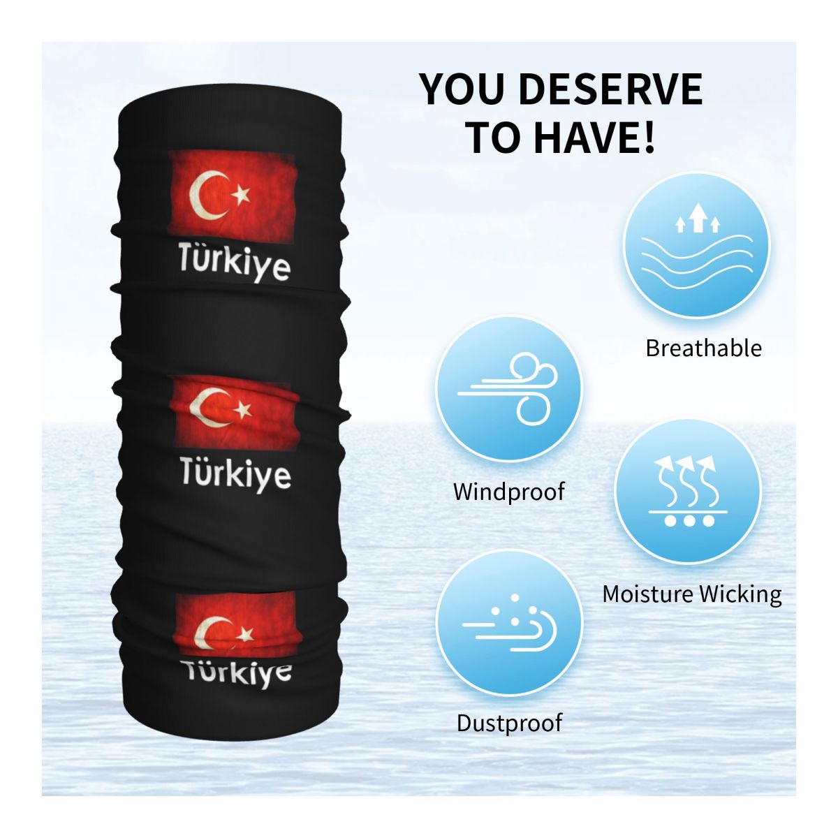 Turkiye Desain Hadiah Bendera  - Balaclava Face Mask ulasan dan harga