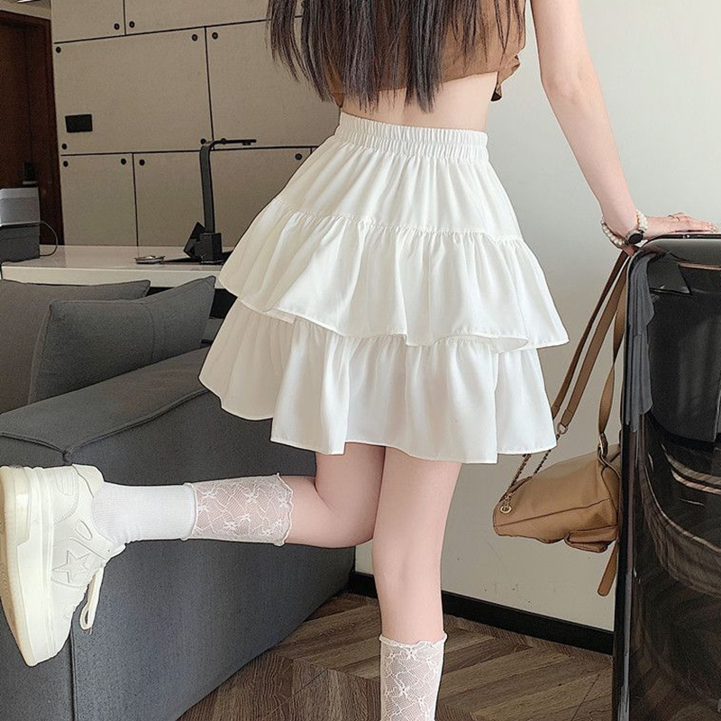 Rok Kue Putih Modis Musim Pana - Street Fashion Korean Girl ulasan dan harga