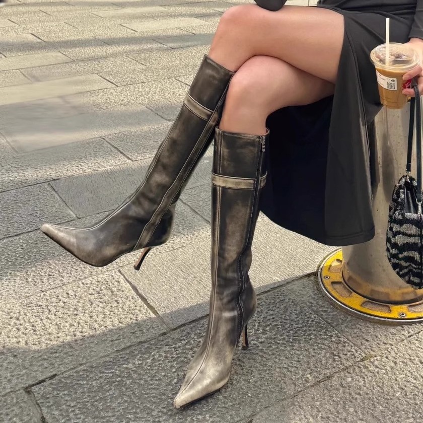 Sepatu Bot Wanita Desainer Sek - Street Fashion Designer ulasan dan harga
