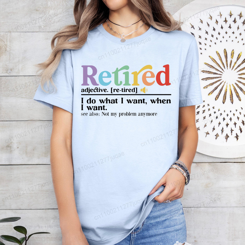 Kaos Lucu untuk Pensiun, Kaos  - Street Fashion Definition ulasan dan harga