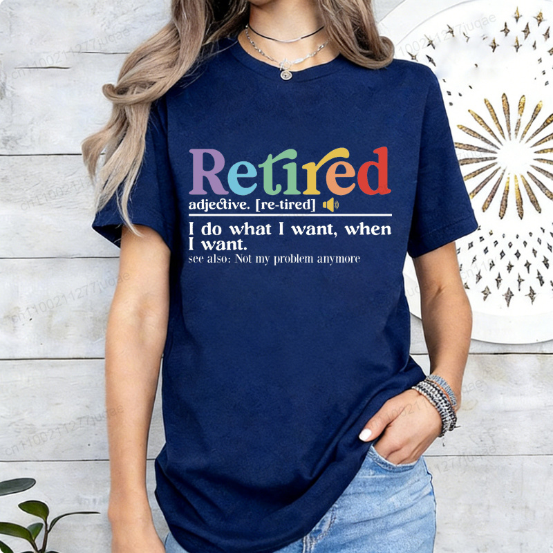 Kaos Lucu untuk Pensiun, Kaos  - Street Fashion Definition ulasan dan harga