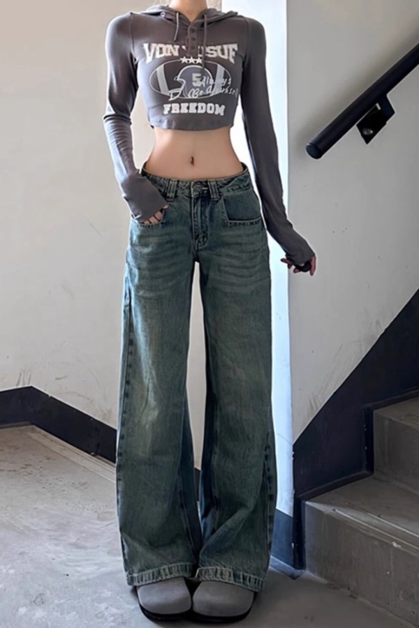 Celana Jeans Coklat Harajuku Y - Japanese Street Fashion Female ulasan dan harga